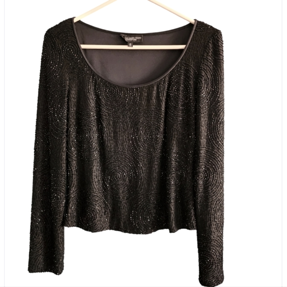 Preowned Carmen Marc Valvo Evening Top.
